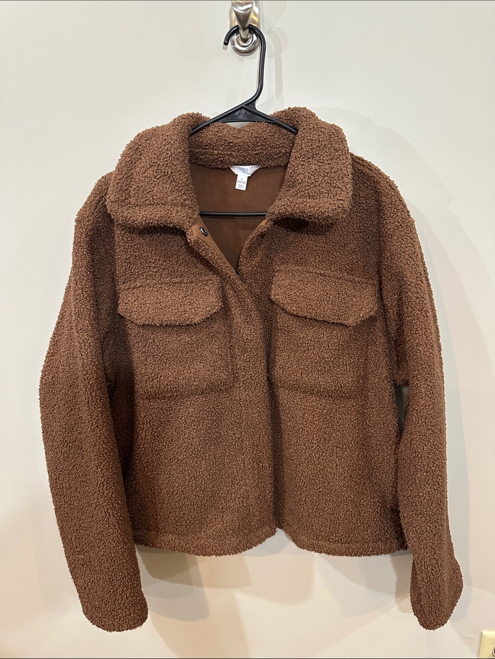 NWT Women’s Cozy Brown Teddy Jacket